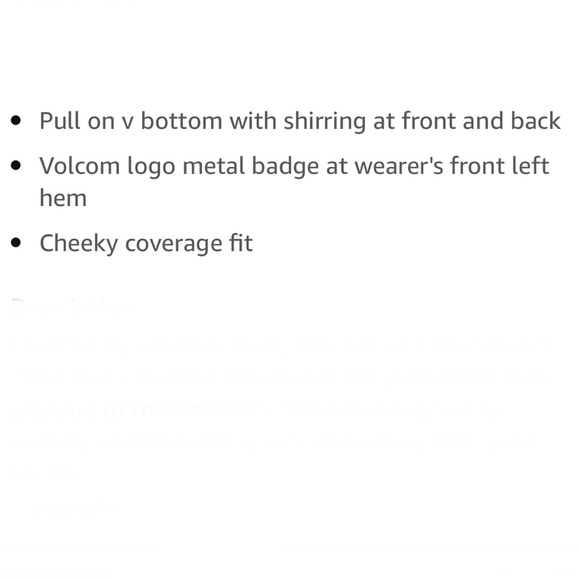 Volcom Can’t Sea Me V Bottom - Picture 14 of 14